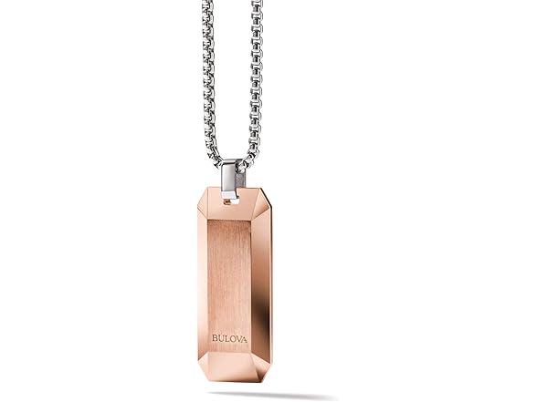 Bulova Mens Latin Grammy Necklace