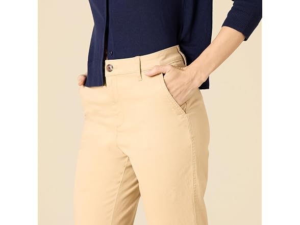 Amazon Essentials Women High-rise Pant Tan