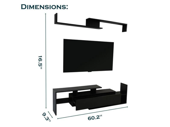 LeisureMod Surrey Modern TV Stand