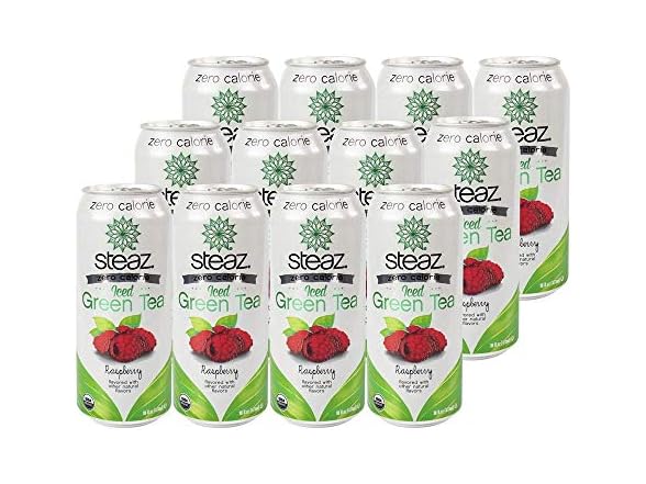 12PK Steaz Zero Calorie Raspberry Tea