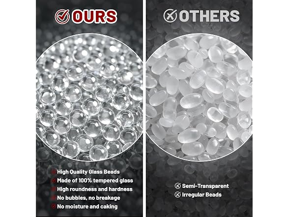 Tempered Glass Tire Balancing Beads