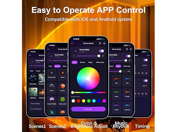 Tsrarey Sunset Lamp Projector